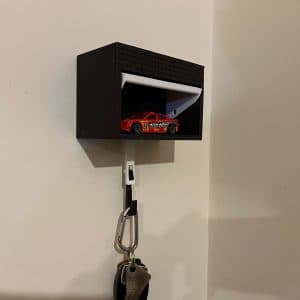 Mini Garage Door Key Holder โ Wall Mounted, Diecast Car Display