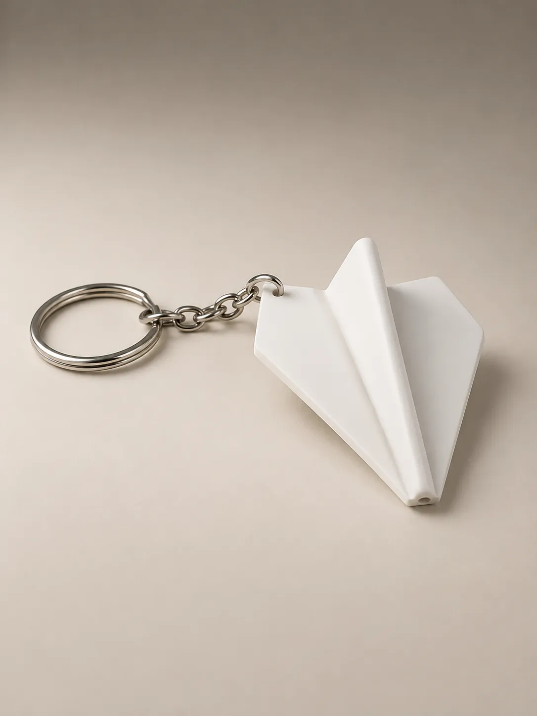 Paper Airplane Keychain