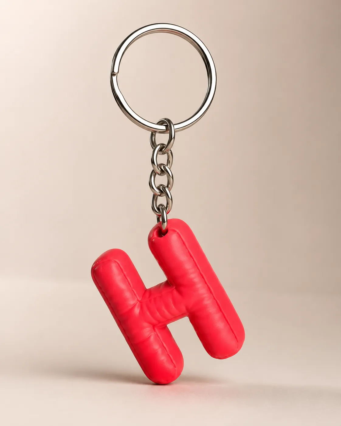 Puffy Letter Keychain